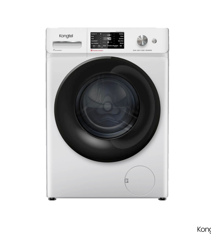 Kongtel - 6Kg 5-Star AI Powered Fully Automatic Front Load Washing Machine